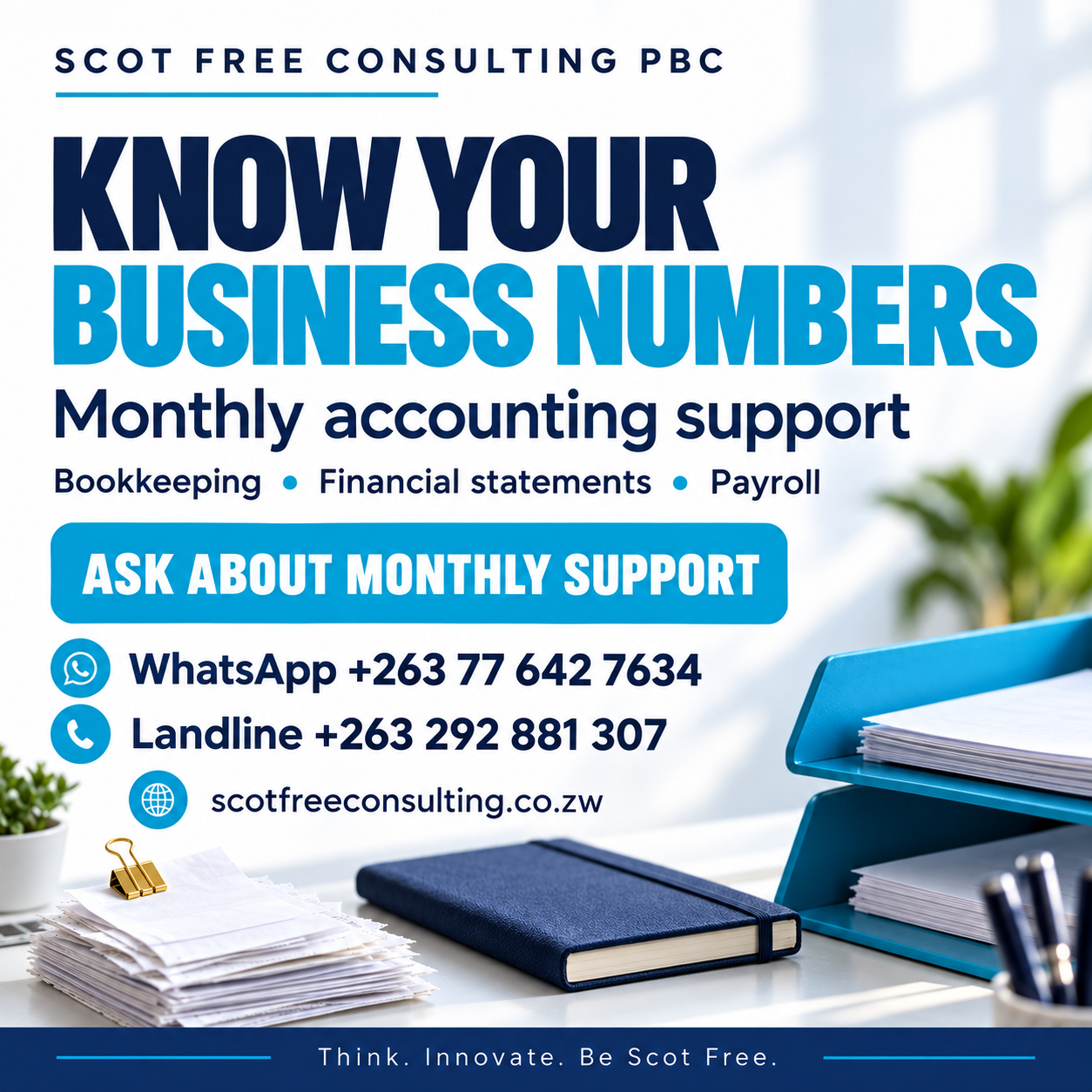 Scot Free Consulting: monthly accounting support