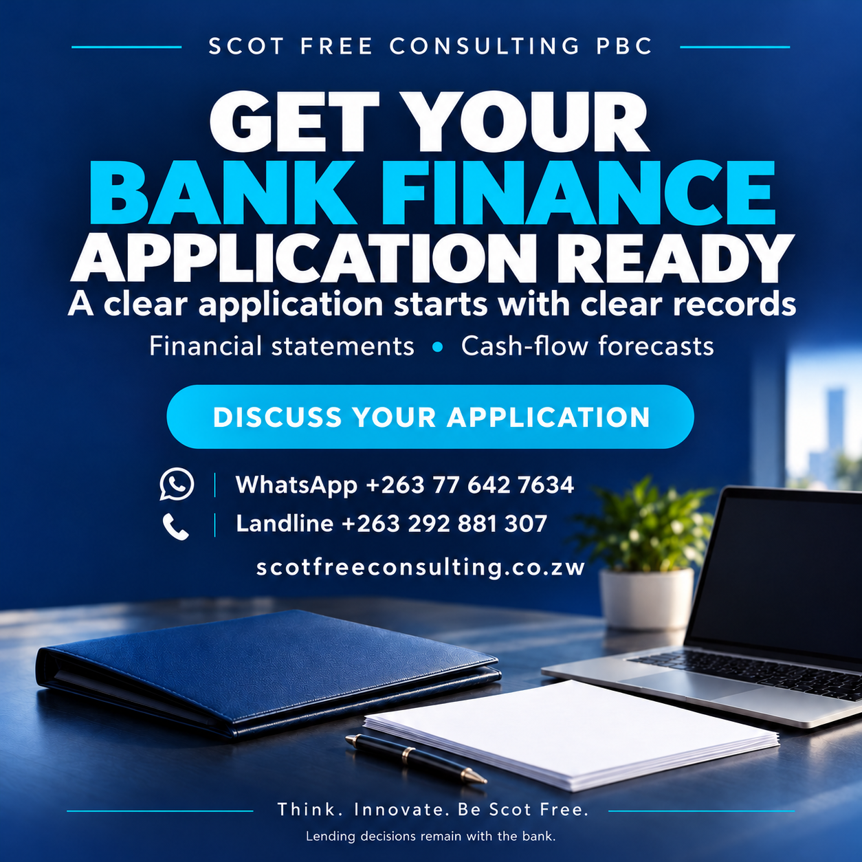 Scot Free Consulting: get your bank finance application ready
